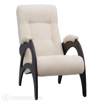 Кресло для отдыха Неаполь Модель 9 без лозы (Венге-эмаль/Ткань Ваниль Verona Vanilla) в Верх-Туле - verh-tula.mebel54.com | фото