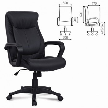 Кресло офисное BRABIX Enter EX-511 (черный) в Верх-Туле - verh-tula.mebel54.com | фото