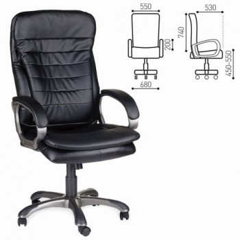 Кресло офисное BRABIX Omega EX-589 (черное) в Верх-Туле - verh-tula.mebel54.com | фото