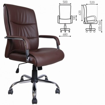 Кресло офисное BRABIX Space EX-508 (коричневый) в Верх-Туле - verh-tula.mebel54.com | фото