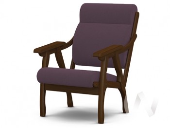 Кресло Вега-10 (орех лак/ULTRA PLUM) в Верх-Туле - verh-tula.mebel54.com | фото