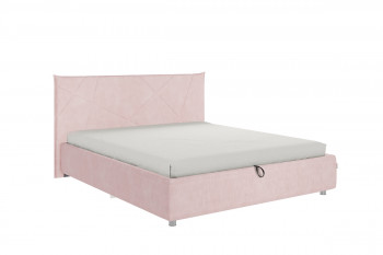 Кровать 1,6 Квест (Нежно-розовый велюр/под-мех) в Верх-Туле - verh-tula.mebel54.com | фото
