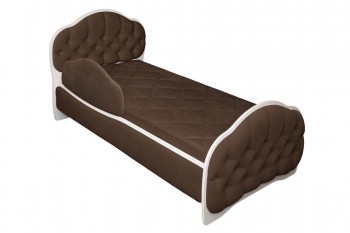 Кровать 170 Гармония 08 Шоколад (мягкий бортик) в Верх-Туле - verh-tula.mebel54.com | фото