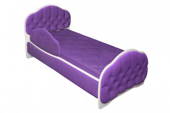 Кровать 170 Гармония 32 Фиолетовый (мягкий бортик) в Верх-Туле - verh-tula.mebel54.com | фото