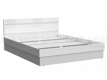 Кровать Челси 1400 (Белый/Белый глянец) в Верх-Туле - verh-tula.mebel54.com | фото