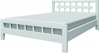Кровать Натали-5 из массива сосны 900*2000 Белый античный в Верх-Туле - verh-tula.mebel54.com | фото