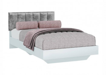 Кровать одинарная КР-09 МС Мемори (белый/серый) в Верх-Туле - verh-tula.mebel54.com | фото