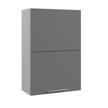 Ройс ВПГПМ 600 Шкаф верхний высокий Blum Aventos HF (Графит софт/корпус Серый) в Верх-Туле - verh-tula.mebel54.com | фото