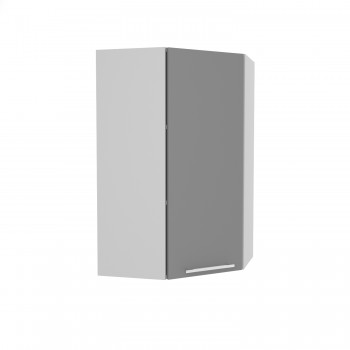 Ройс ВПУ 550 Шкаф верхний угловой высокий (Графит софт/корпус Серый) в Верх-Туле - verh-tula.mebel54.com | фото