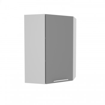 Ройс ВПУ 600 Шкаф верхний угловой высокий (Графит софт/корпус Серый) в Верх-Туле - verh-tula.mebel54.com | фото