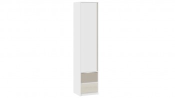 Шкаф для белья комбинированный «Сканди» Дуб Гарден/Белый/Глиняный серый в Верх-Туле - verh-tula.mebel54.com | фото