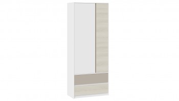 Шкаф для одежды комбинированный «Сканди» Дуб Гарден/Белый/Глиняный серый в Верх-Туле - verh-tula.mebel54.com | фото